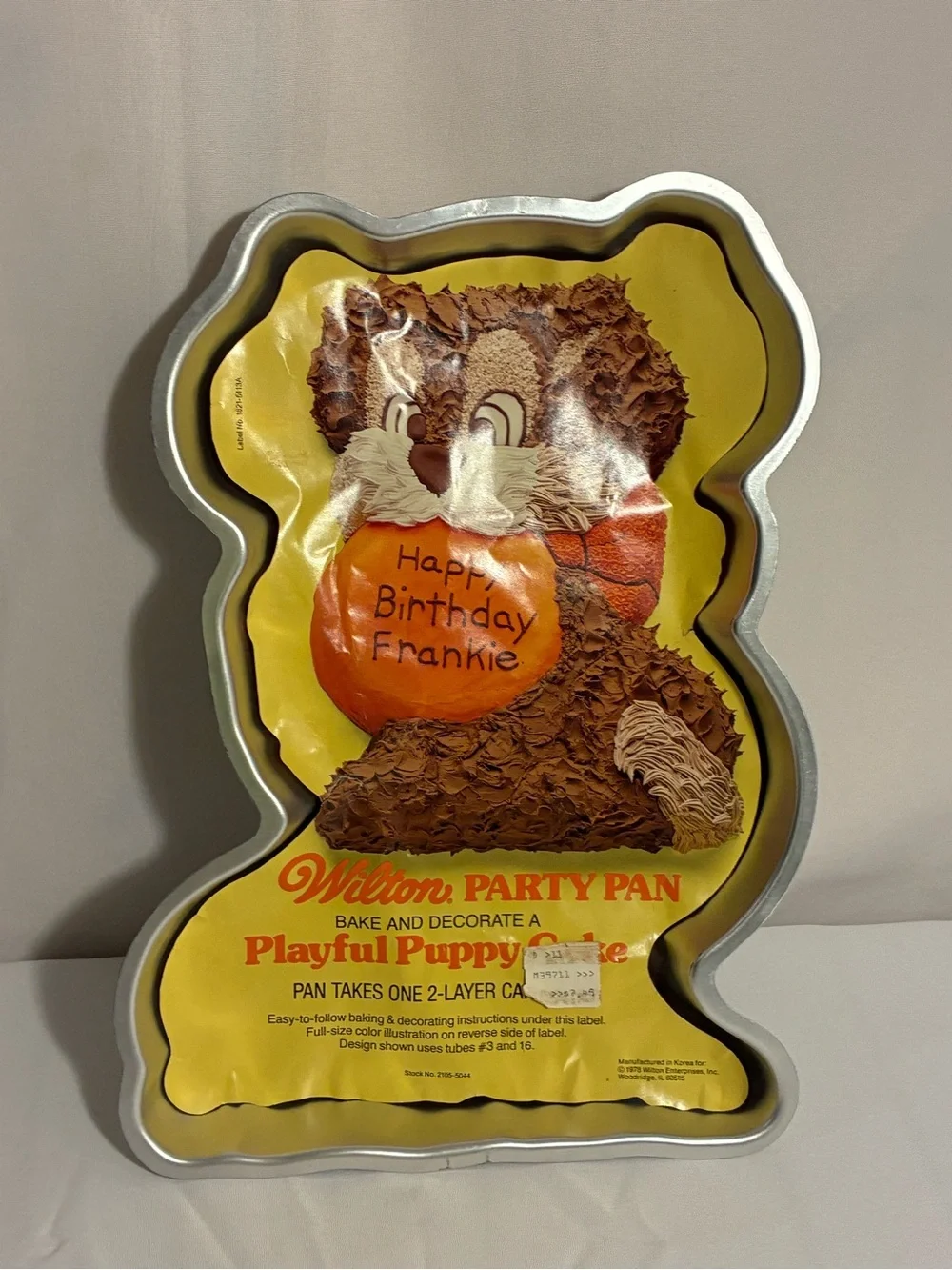 Wilton Playful Puppy Party Pan Cake Mold vintage